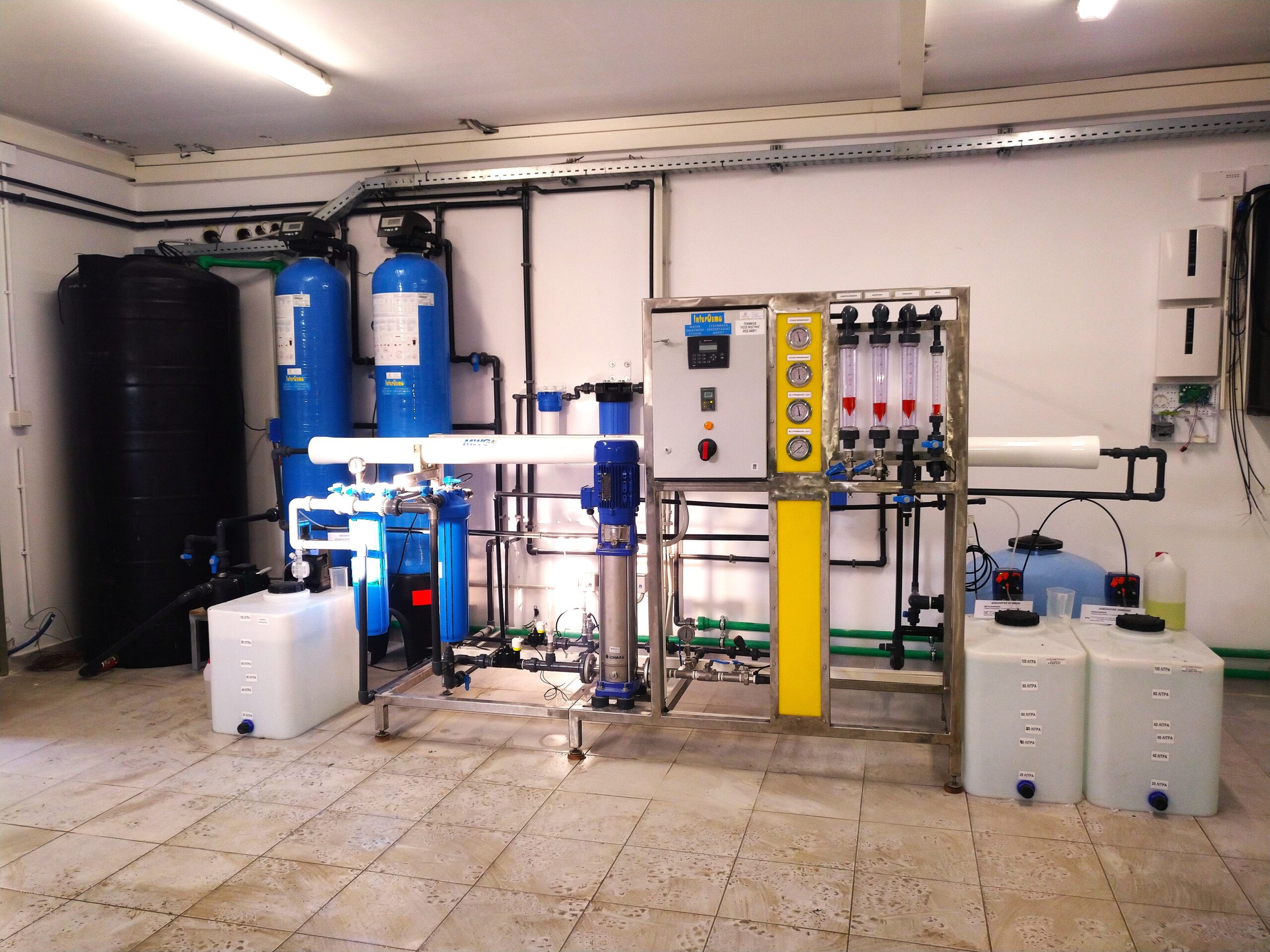 Σύστημα Αντ. Ώσμωσης Παραγωγής 21m3/ημέρα απο υφάλμυρο νερό για Ξενοδοχείο στη Λήμνο